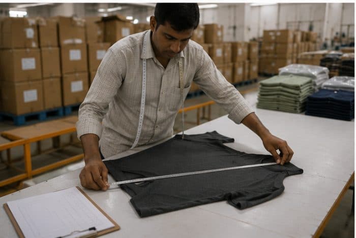 Garments QC-checked for specs and sizes